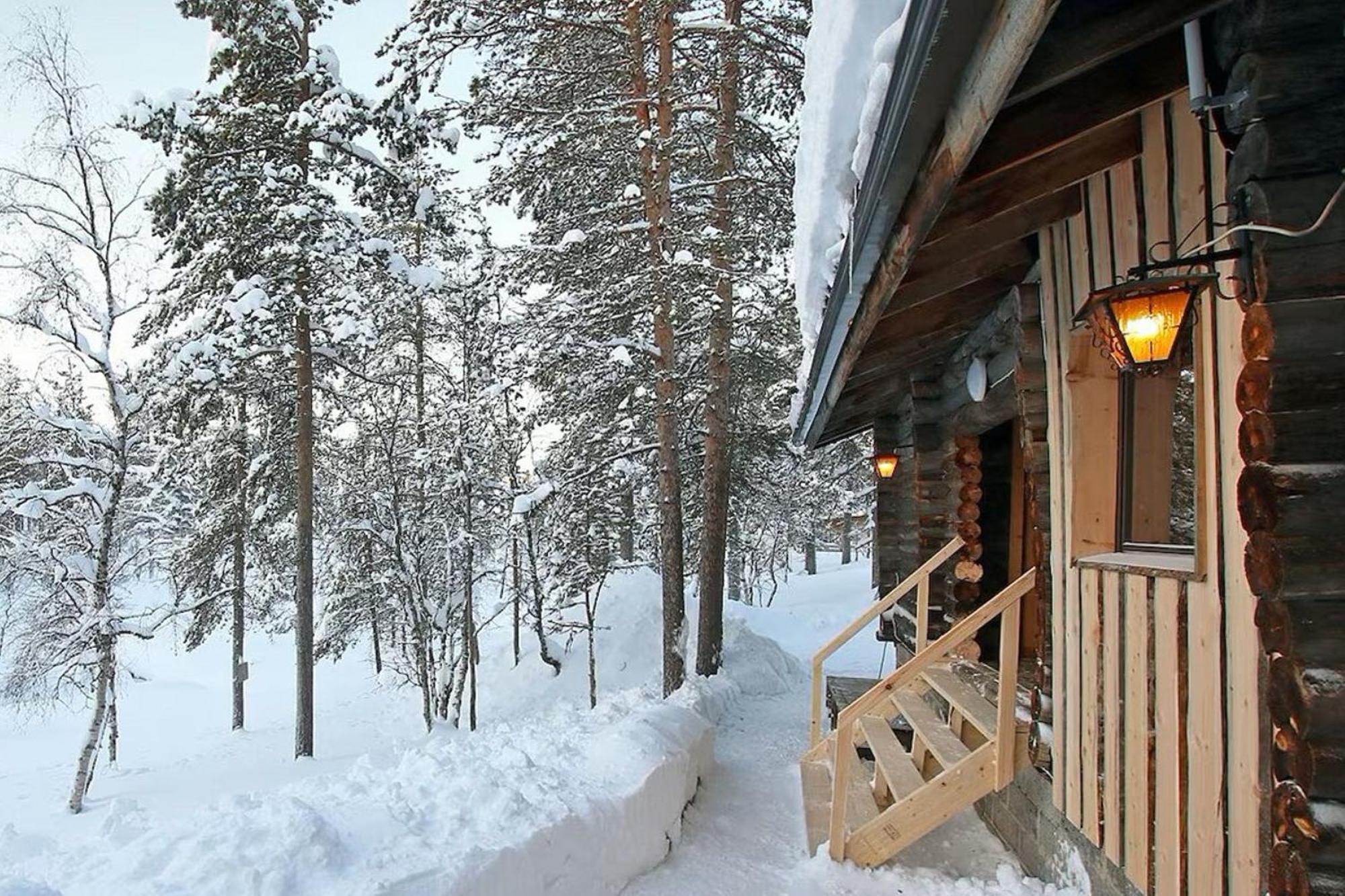 Kuukkeli Log Houses Aurora Cabin - Jaspis Сааріселькя Екстер'єр фото